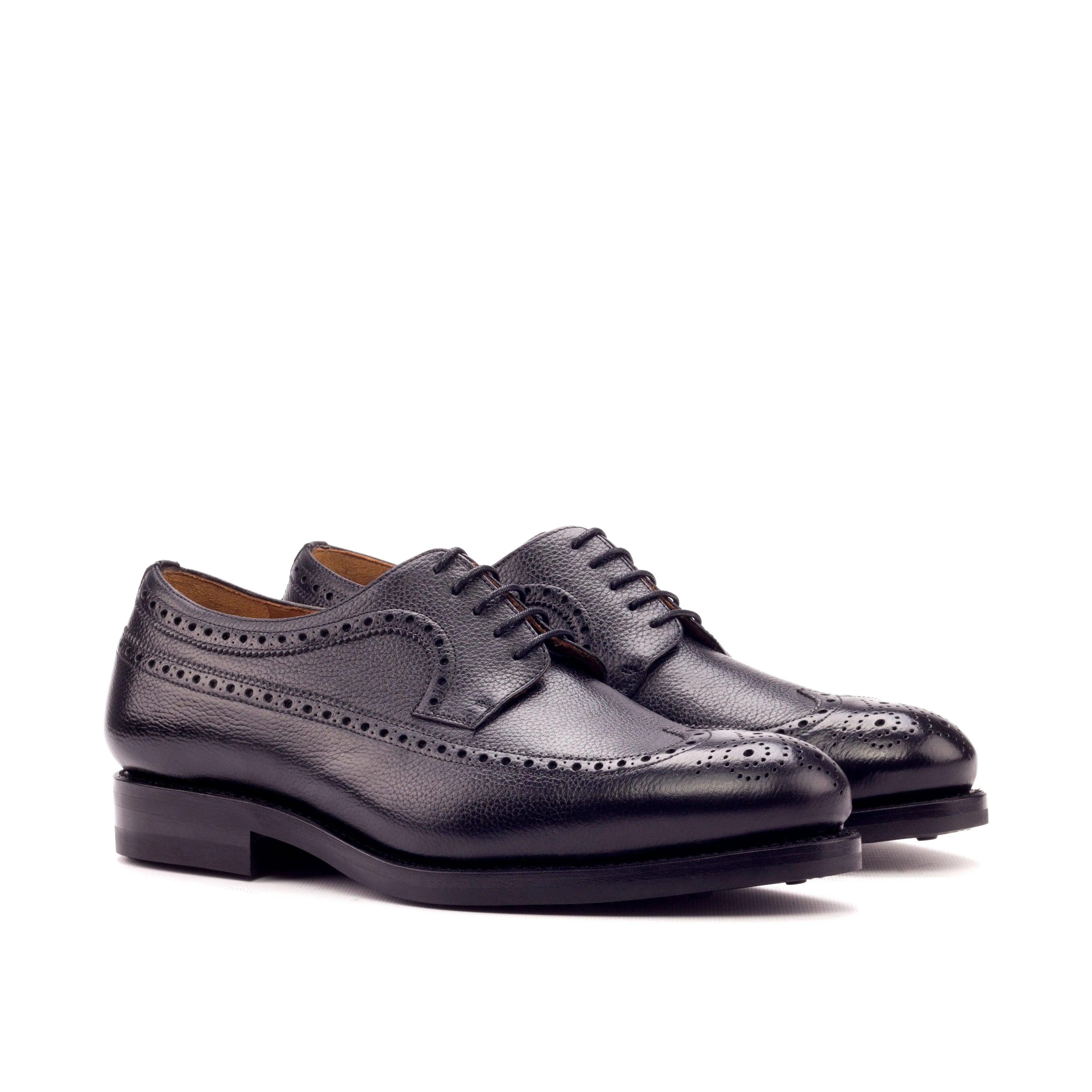 Control Shade Special Shade Black Full Grain Leather Longwing Blucher