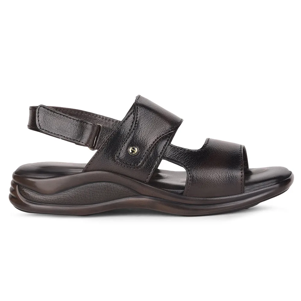 Healers By Liberty 2013-900 Formal Sandal For Men - Brown Flat Comfort Comfortable Footwear for Every Day