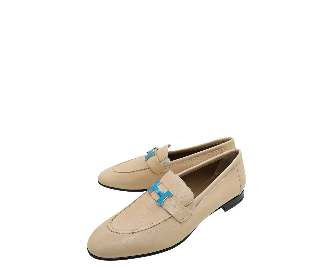 Top quality Hermes Beige Nude Paris Loafer 40 High Quality