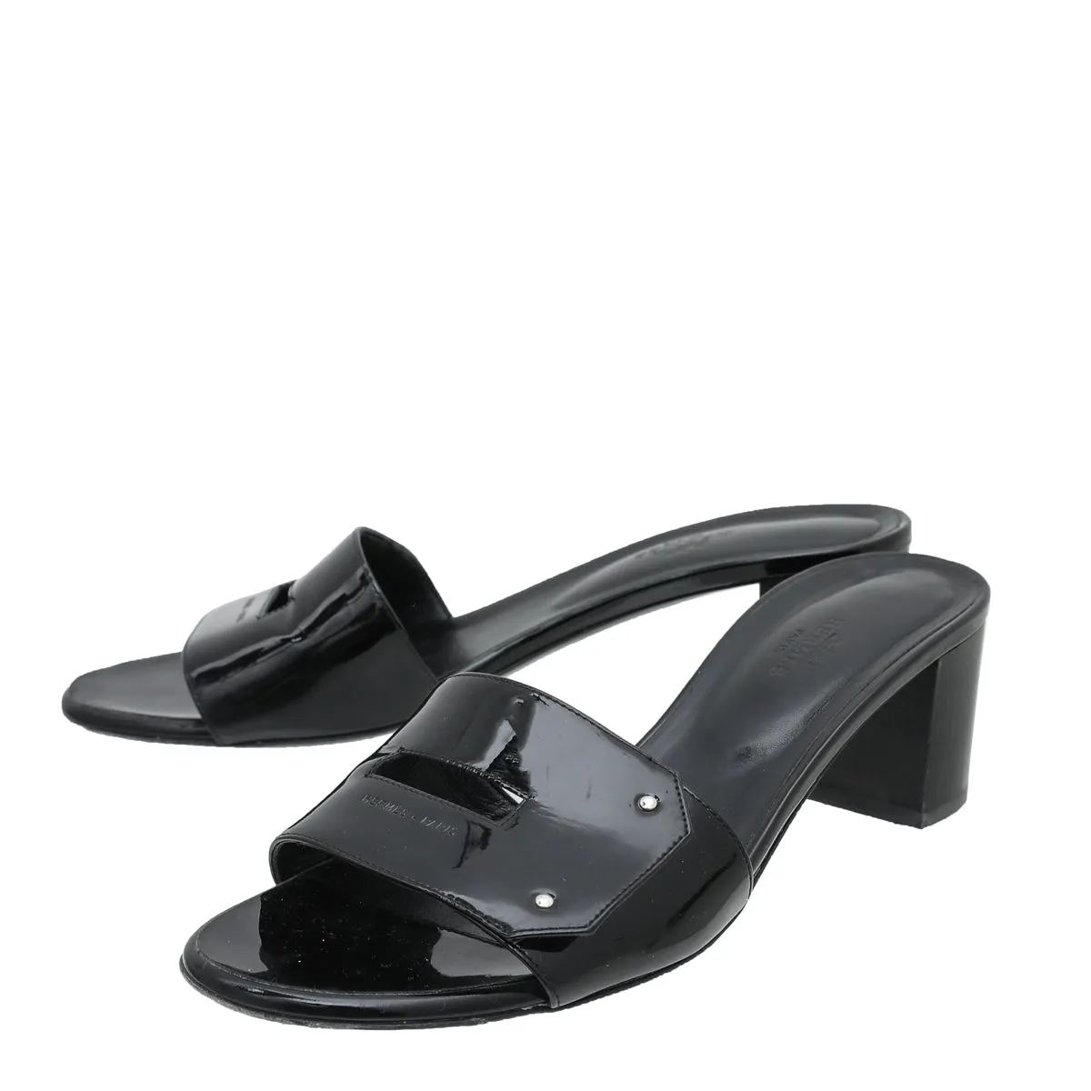 Star Walk Top quality Hermes Black Very Sandal 39.5