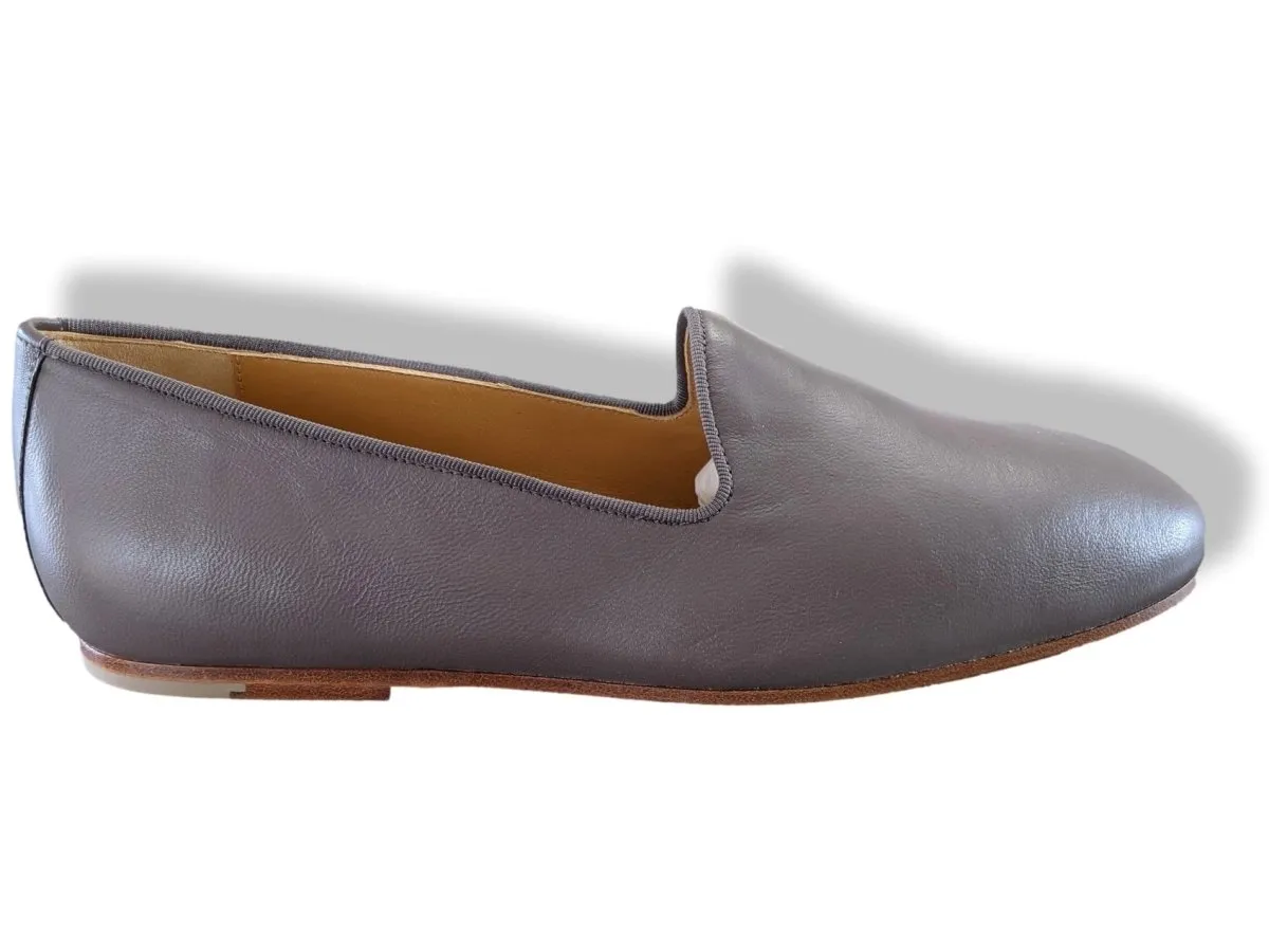 Storm Proof Top quality Hermes Elegant Gris Etain Nappa GASPARD Men's Loafers Mocassins Shoes BNEW in White Box and Dustbag!