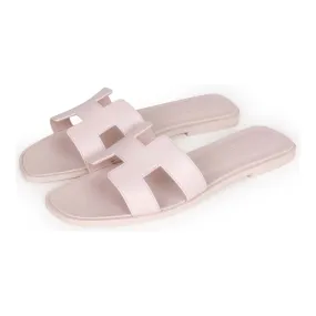 Top quality Hermes Oran Sandals Rose Petale 40 Athletic