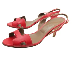 Anytime Go Retro Mood Top quality Hermes Red Night 70 Sandals 37.5