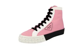 Torsion Control Shank Prada Women's Pink Cassetta Wheel High-Top Sneaker 1T941L Quick Move