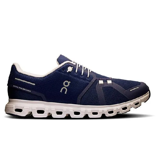 Mens On Running Cloud 6 in Midnight/White Bend Easy Quick Grip