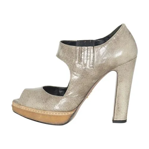 Prada Platform Pumps Sky Blue