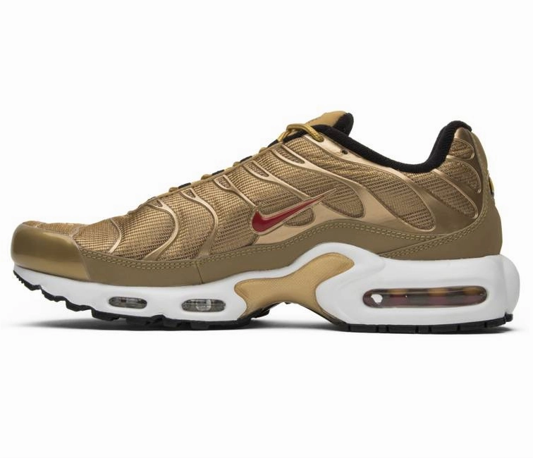 Men's Nike Air Max Plus TN (Gold Bullet) Premium Cushion Adult version