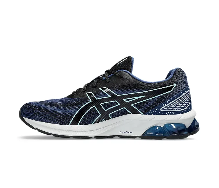 Men's Asics Gel-Quantum 180 7 (Black/Midnight Blue) Fashion - forward anti - skid shoes