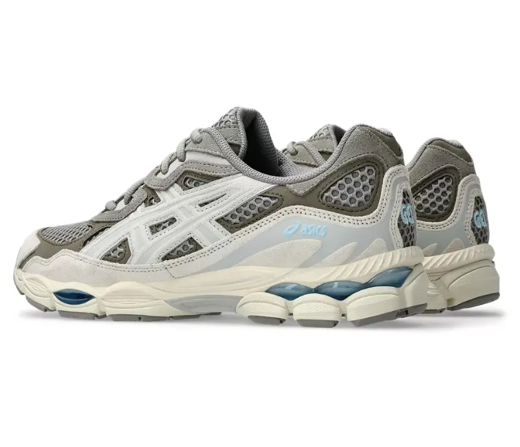 Men's Asics Gel NYC (Steeple Grey/Cream) Easy Clean running for a way to stay adaptable