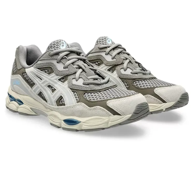 Comfort durability shoe care Men's Asics Gel NYC (Steeple Grey/Cream)