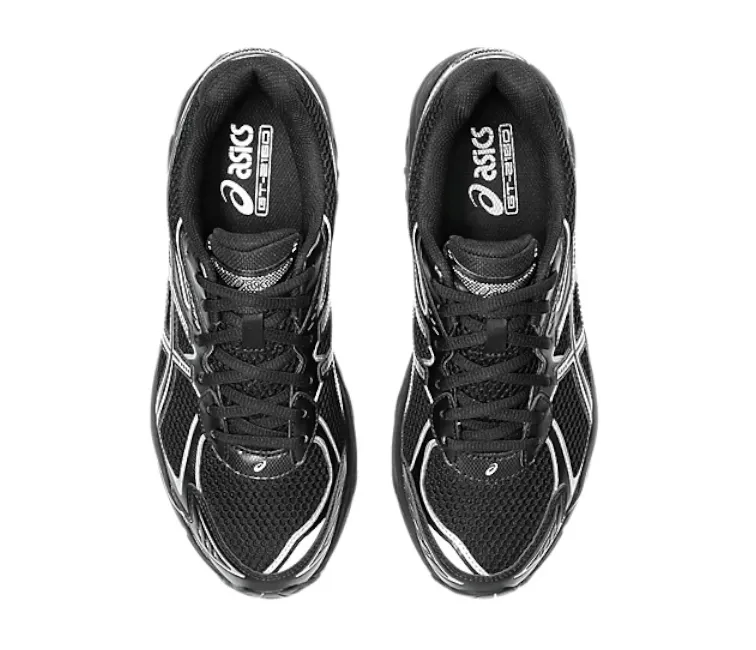 Men's Asics GT-2160 (Black/Pure Silver) running in oval tracks shoes