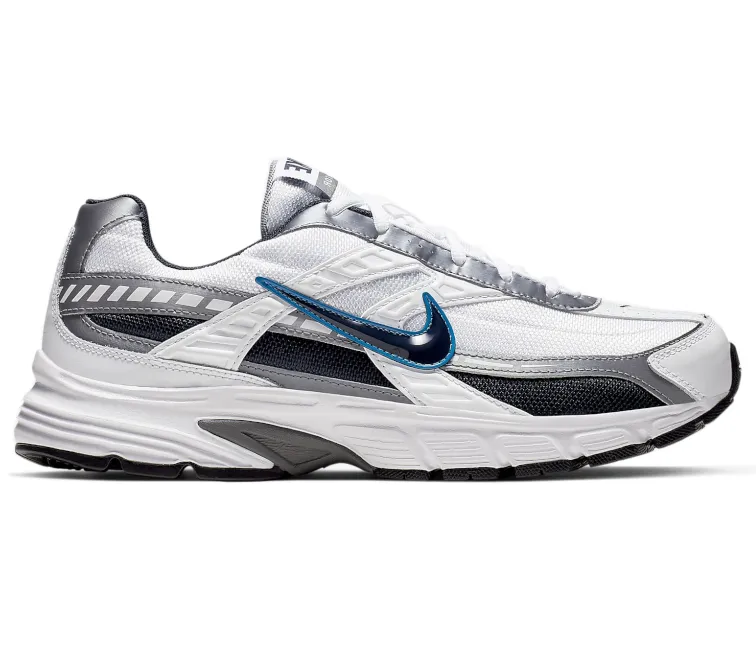 running on concrete shoes Outstanding breathability Men??s Nike Initiator (White/Obsidian Blue)