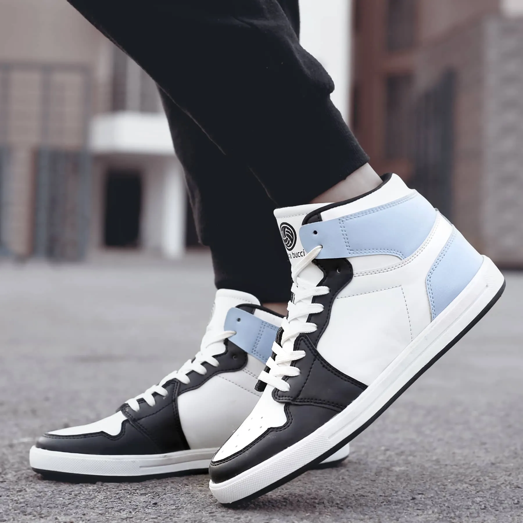 Bacca Bucci Boys or Girls Streetwear Flat Heel High-top Fashions Sneakers (Age : 8 Years to 12 Years) functional running shoes