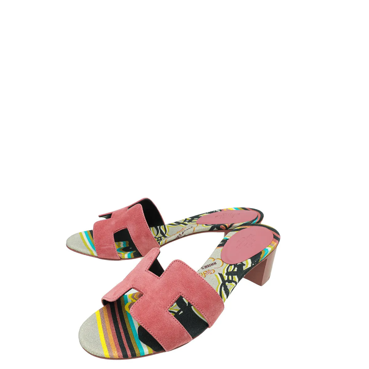 Top quality Hermes Rose De Venise Brides de Gala Oasis Sandal 37 Smooth Soles