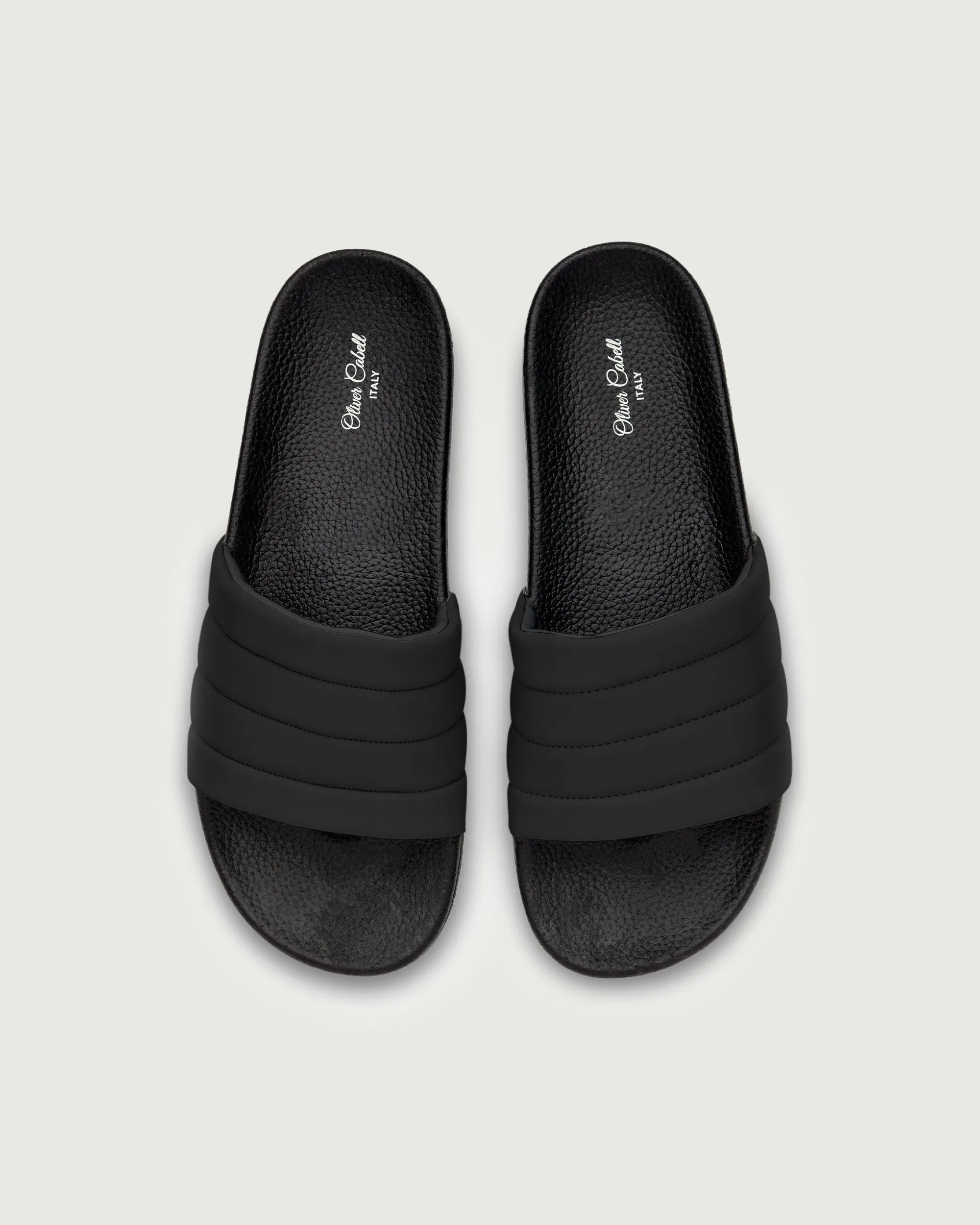 Vegan Slides | Black Training Removable Footbed