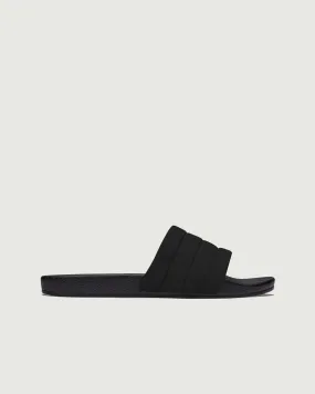 Vegan Slides | Black Perfect For Active Days Elastic