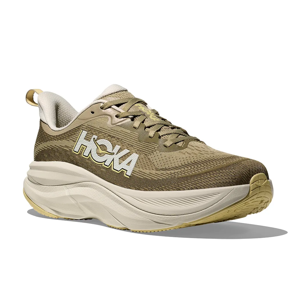 Mens Hoka Skyflow Wide in Wild Mushrom/ Grassland Hiking Light Pliable