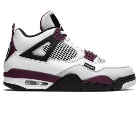 Men's Nike Air Jordan 4 Retro x PSG (Bordeaux) Moisture   Wicking Lining running in the heat shoes