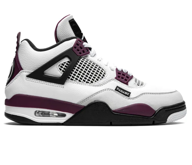 Men's Nike Air Jordan 4 Retro x PSG (Bordeaux) netball shoes