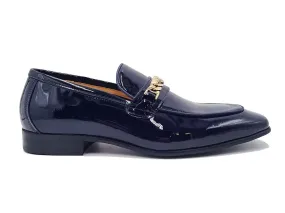 Beveled Squared Toe Patent Leather Loafer Night Market Toe Fit