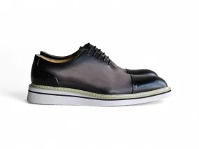 Two Tone Cap toe Calfskin Oxford Smooth Form City Dweller