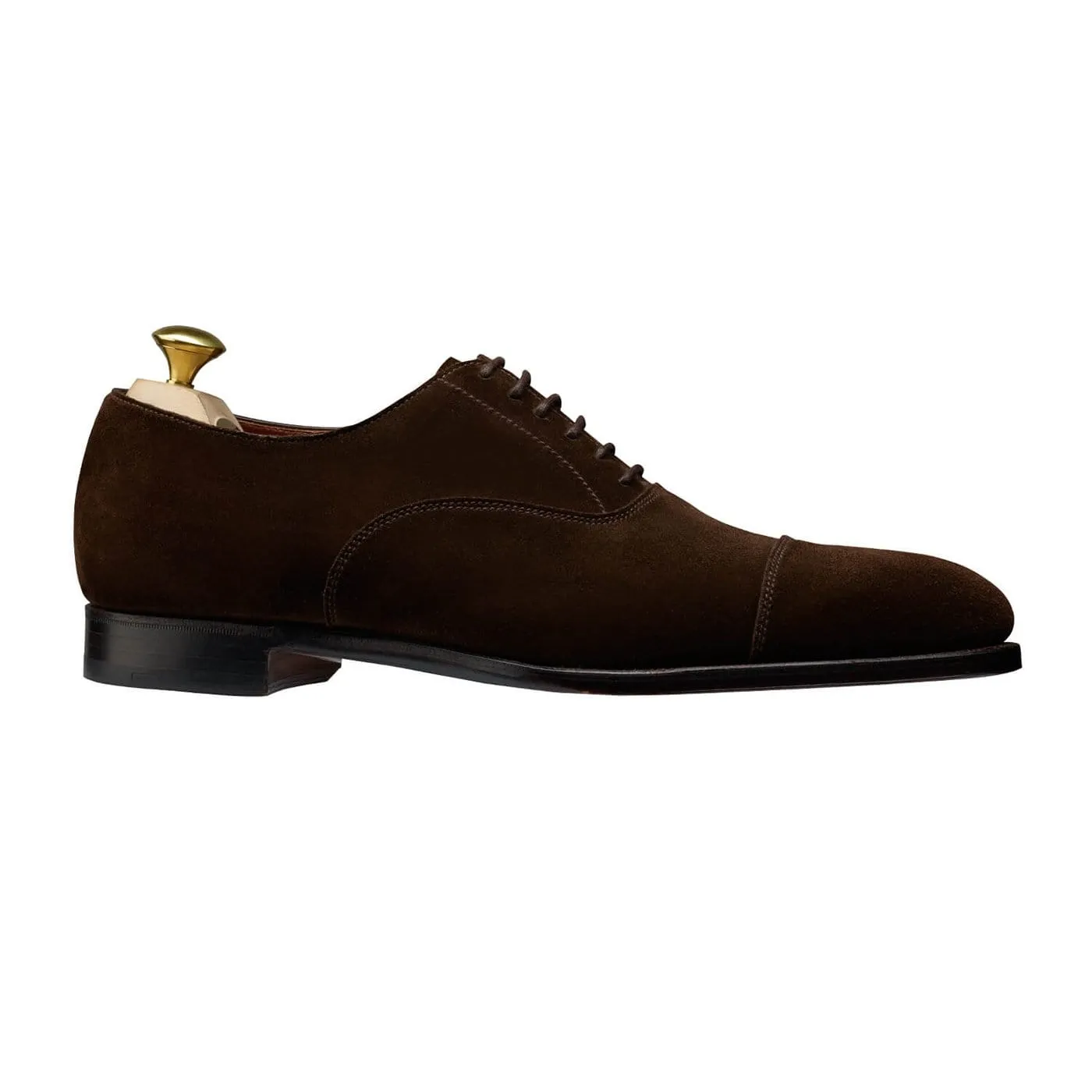 Stylish Lace-ups Lonsdale Dark Brown Calf Suede