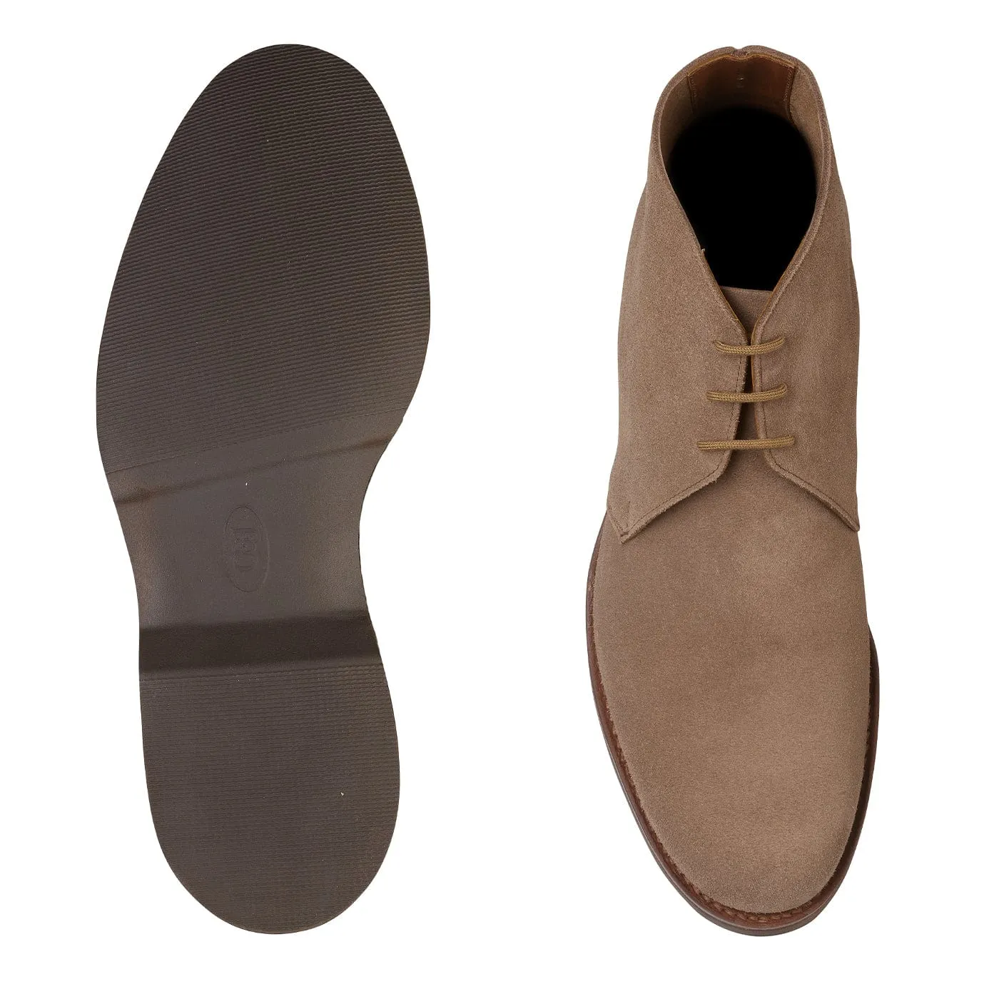 Chukka 4 Taupe Reverse Butt Suede Narrow Fit Easygoing Comfort