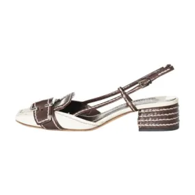 Prada Slingback Pumps Durable Build Airport Travel Best Seller