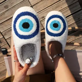 Urban Active Gear Evil Eye Plush Slippers Work Comfort Elite performance