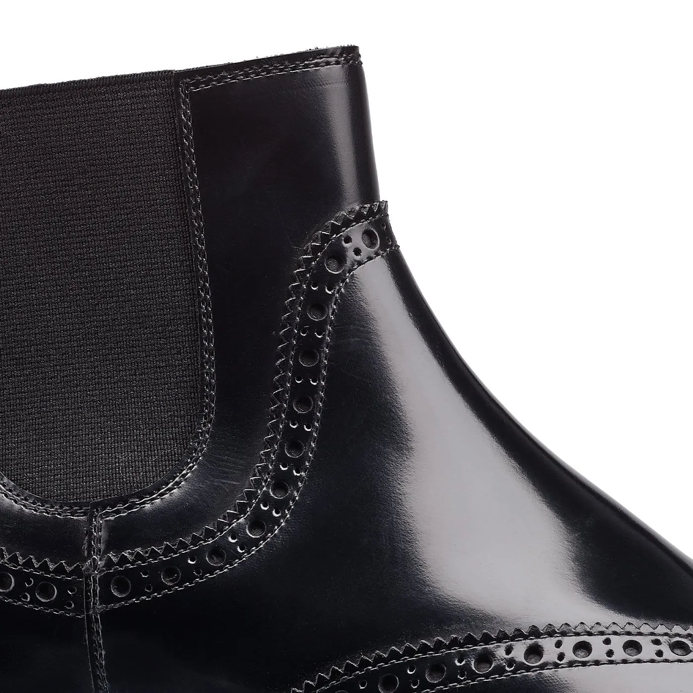 True Edge Daisy Black Boned Calf