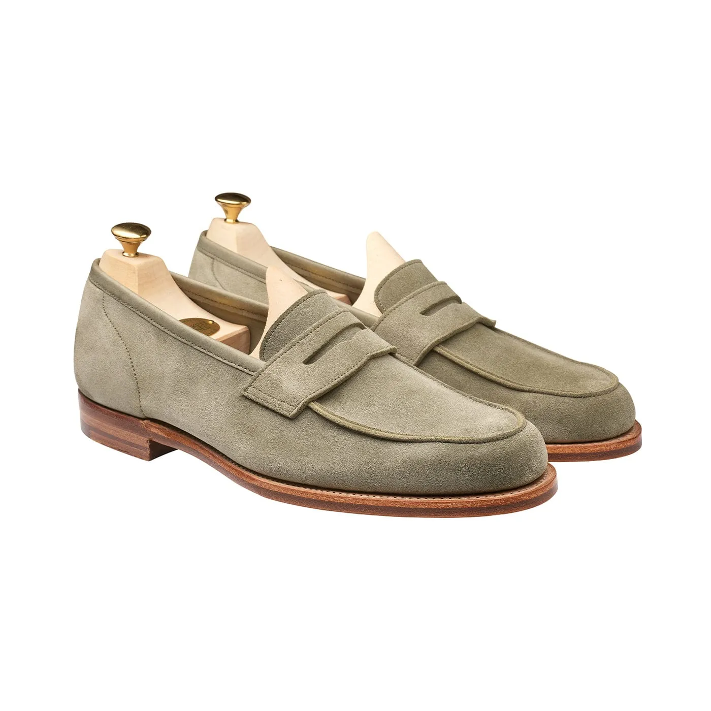 Lilou Pistachio Calf Suede Look Glow Shop Street