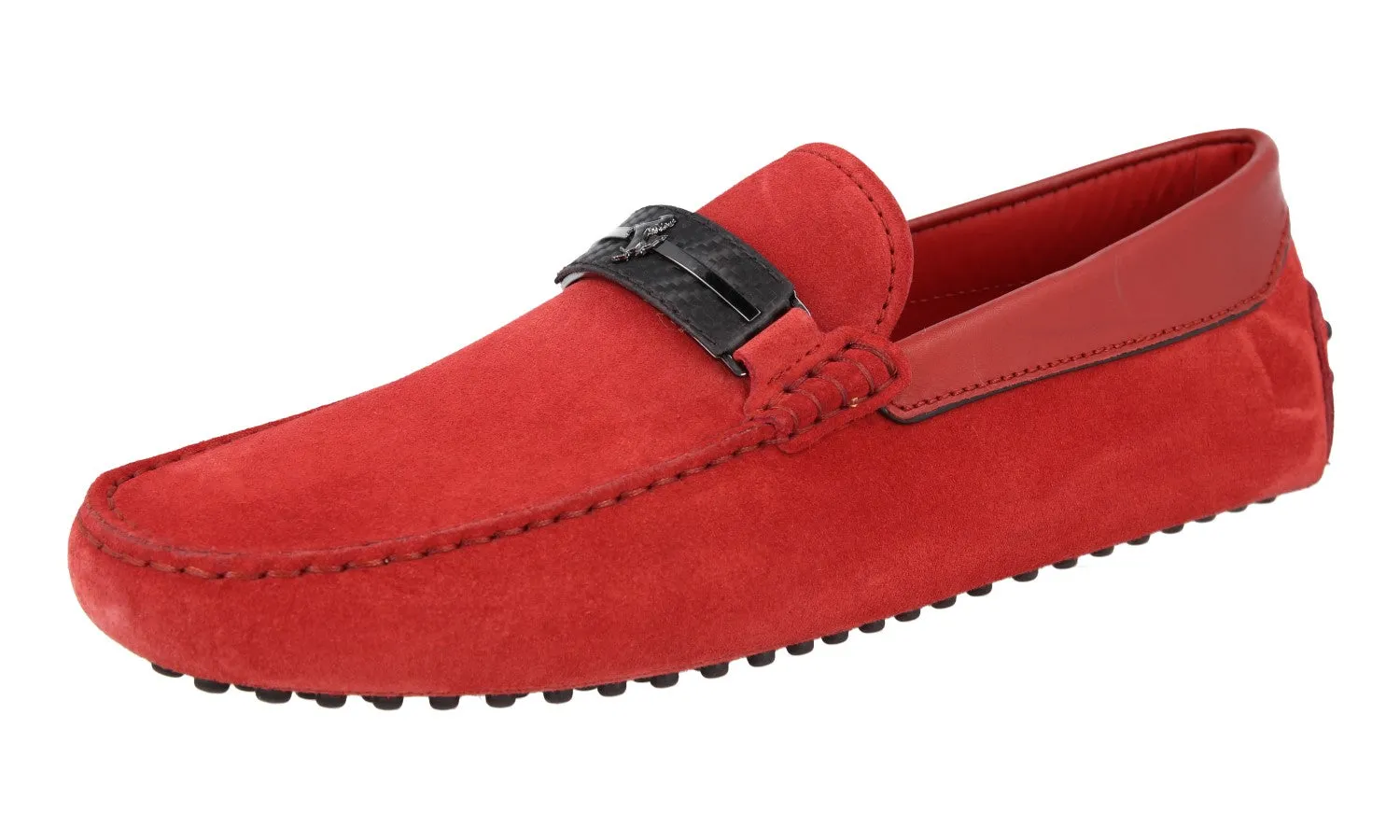 Fair Spot Trend Flow Tod's Men's Red Leather Loafers XRM0GW