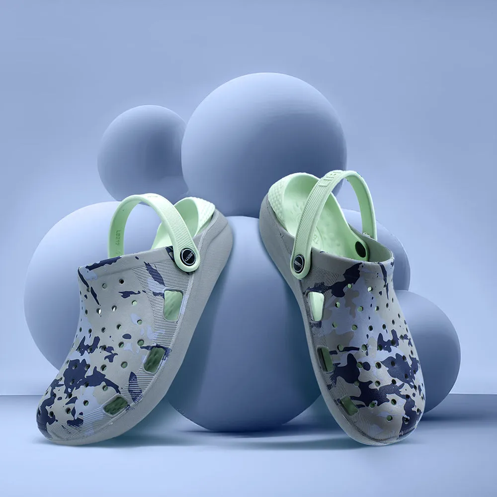 microfiber A-HA Grey Casual Slingback Clogs For Men LPMXT-811 By Liberty