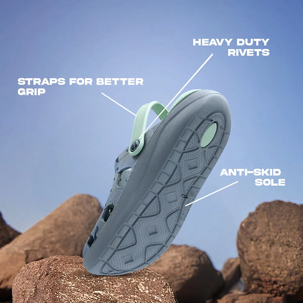 A-HA Grey Casual Slingback Clogs For Men LPMXT-811 By Liberty Casual Wear ergonomic