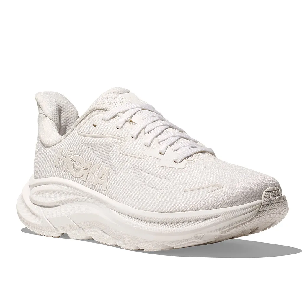 Weekend Casual Mens Hoka Clifton 10 in White/White