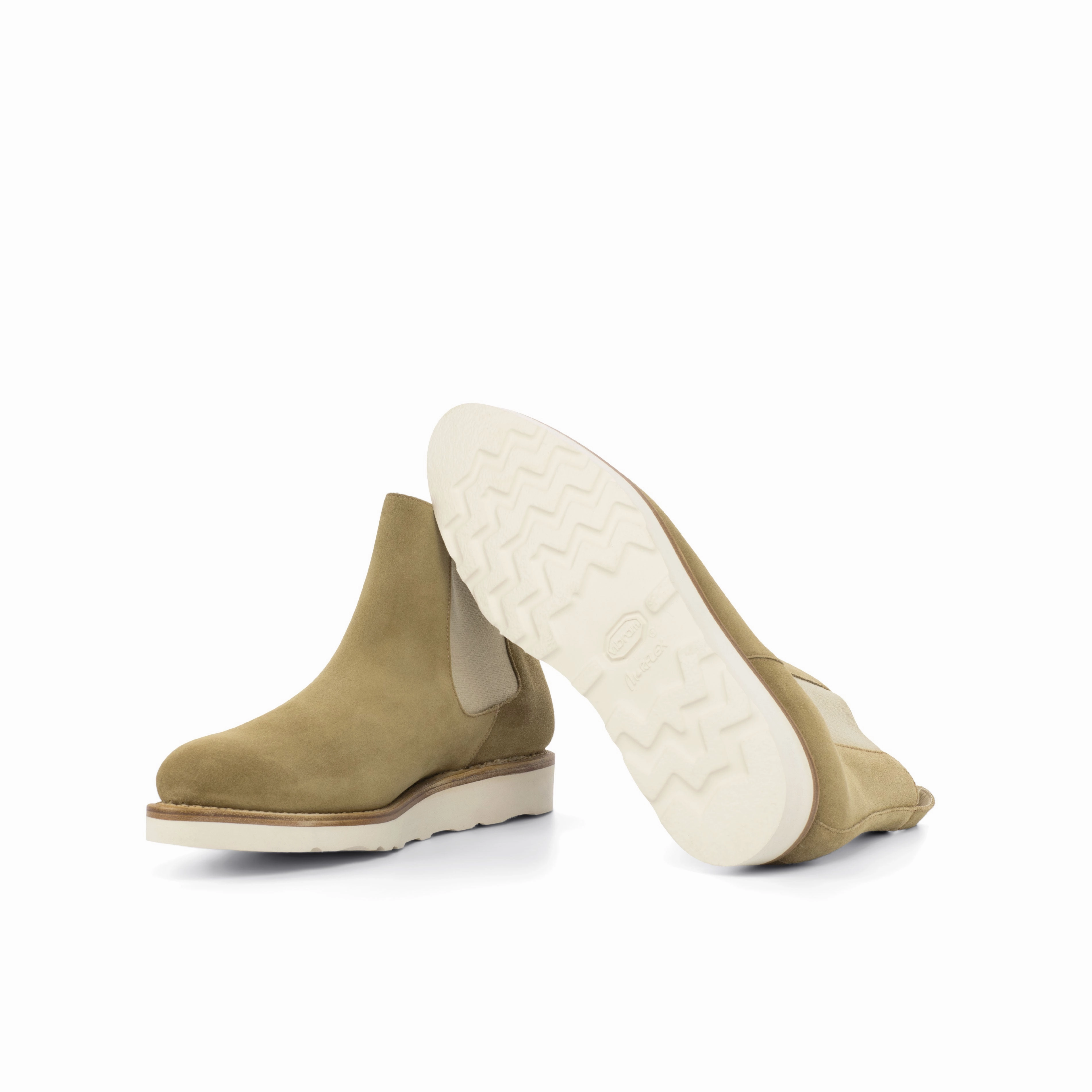 Camel Suede Chelsea Boots Comfort Flex Non Slip