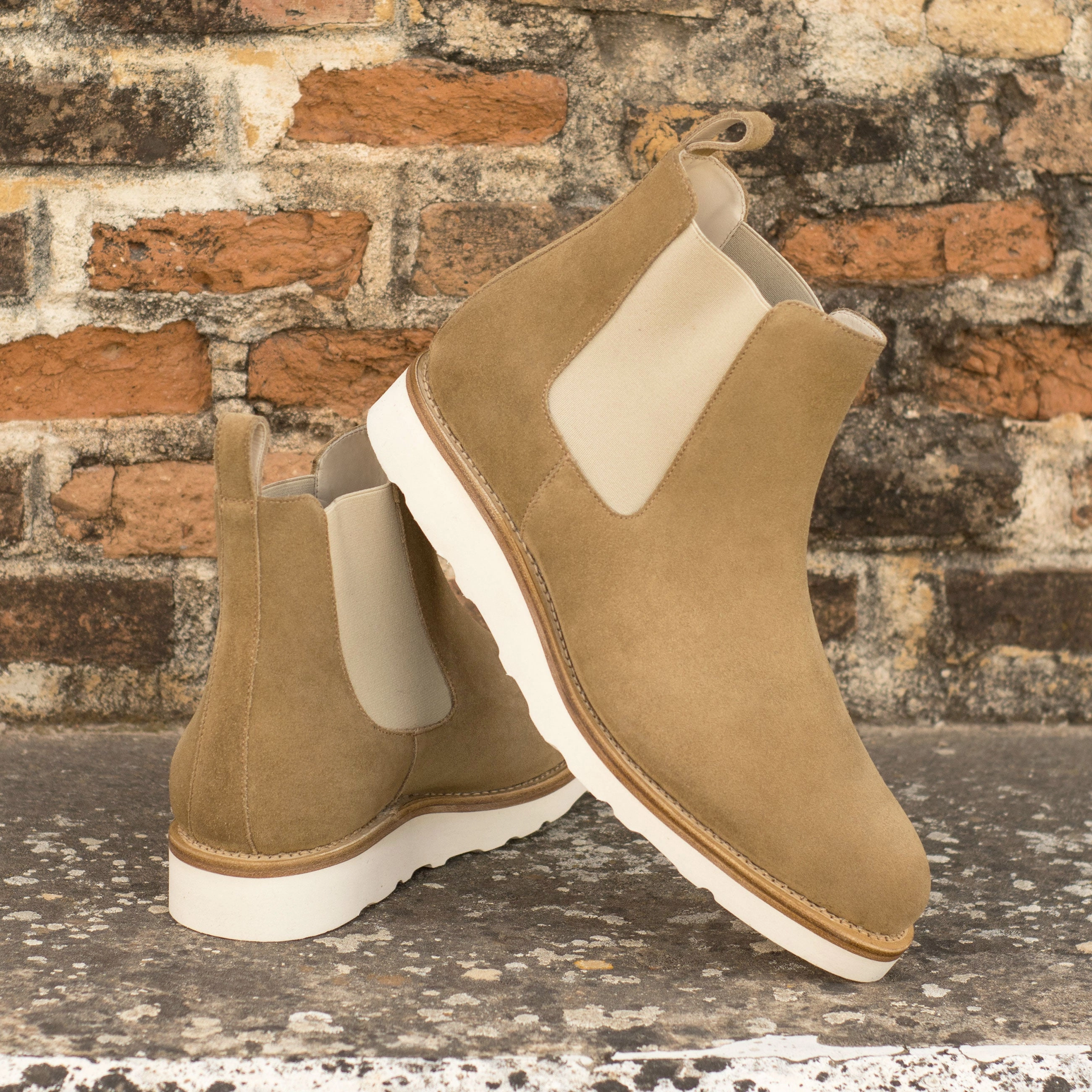 Office Worker Functional And Fashionable Camel Suede Chelsea Boots