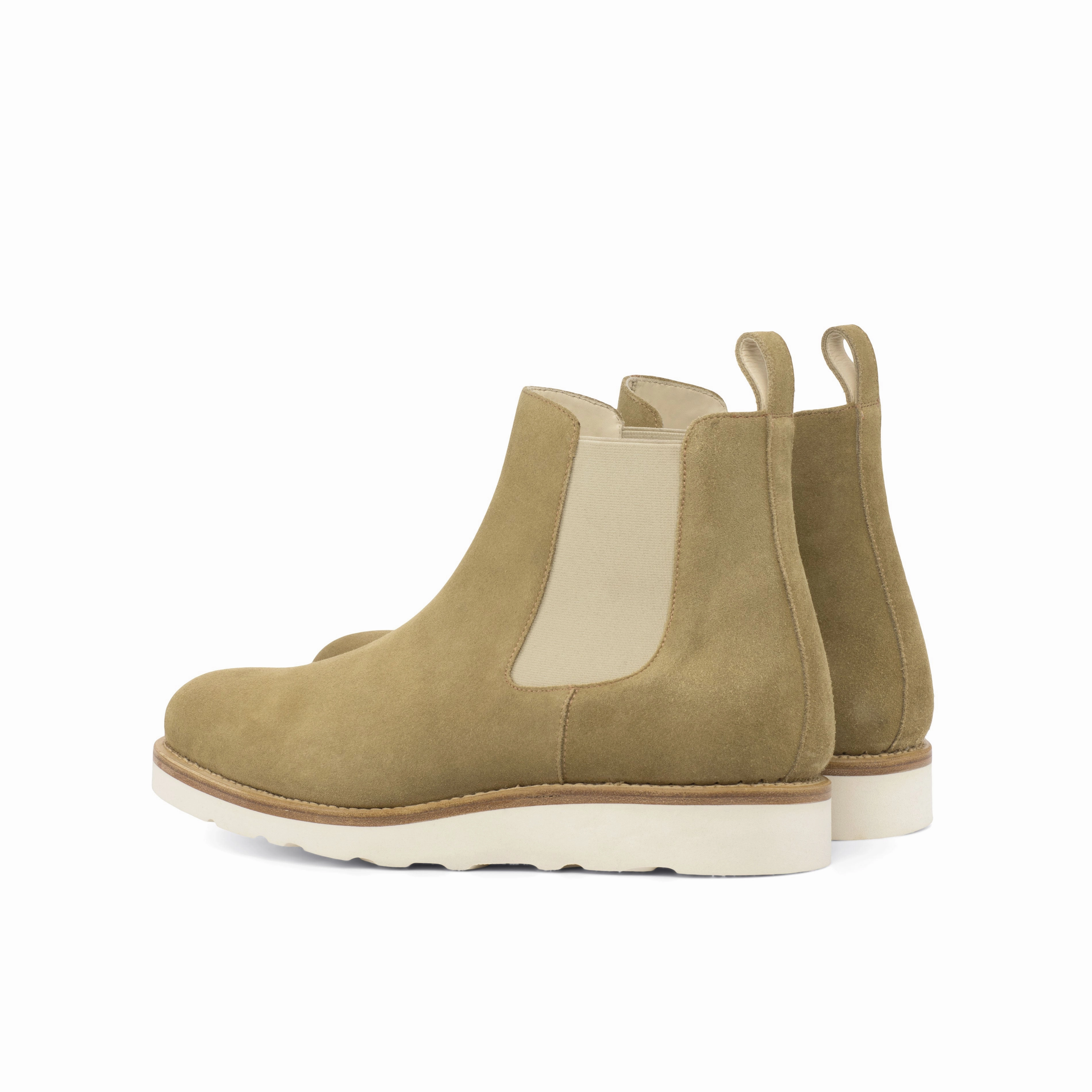 Ergonomic Shape Street Fashion Camel Suede Chelsea Boots
