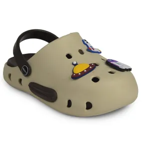 A-HA Beige Casual Clogs For Kids CUTIER By Liberty Open Toe Design