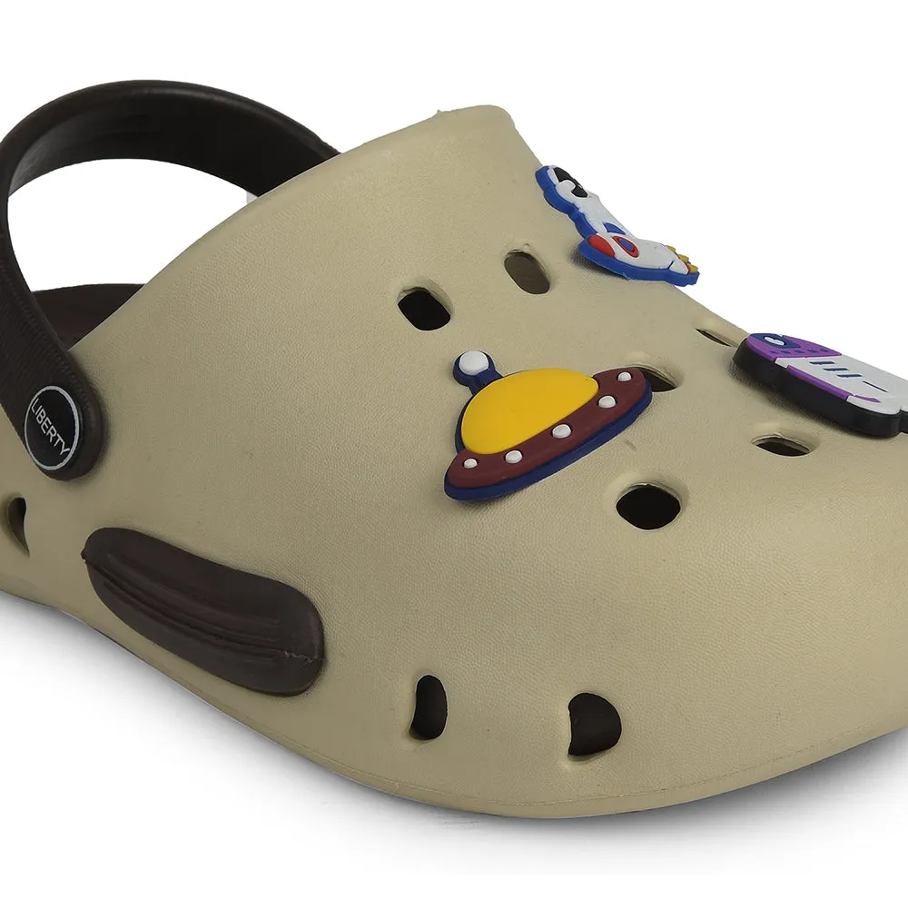 A-HA Beige Casual Clogs For Kids CUTIER By Liberty Functional