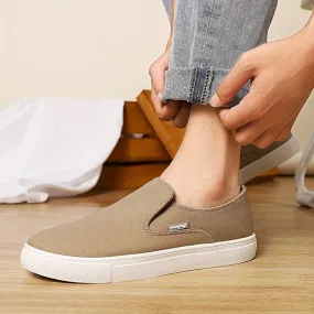 Slip Resistant Soles Velcro Closure Valiant - Urban Ease Canvas Shoes