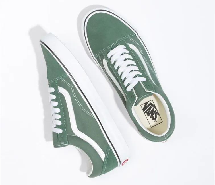 waterproof running gear sponsored shoes Vans Old Skool Unisex (Duck Green)