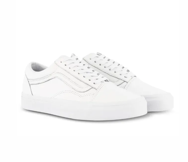 Vans Old Skool Unisex (True White) slow - paced running shoes