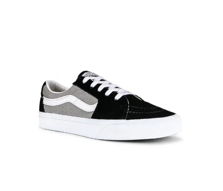 Vans Sk8 Low Unisex (Black/Drizzle) high - intensity running option mesh material