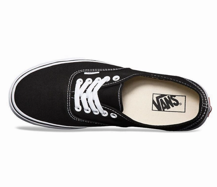 celebrity - inspired Vans Authentic (Black/White)