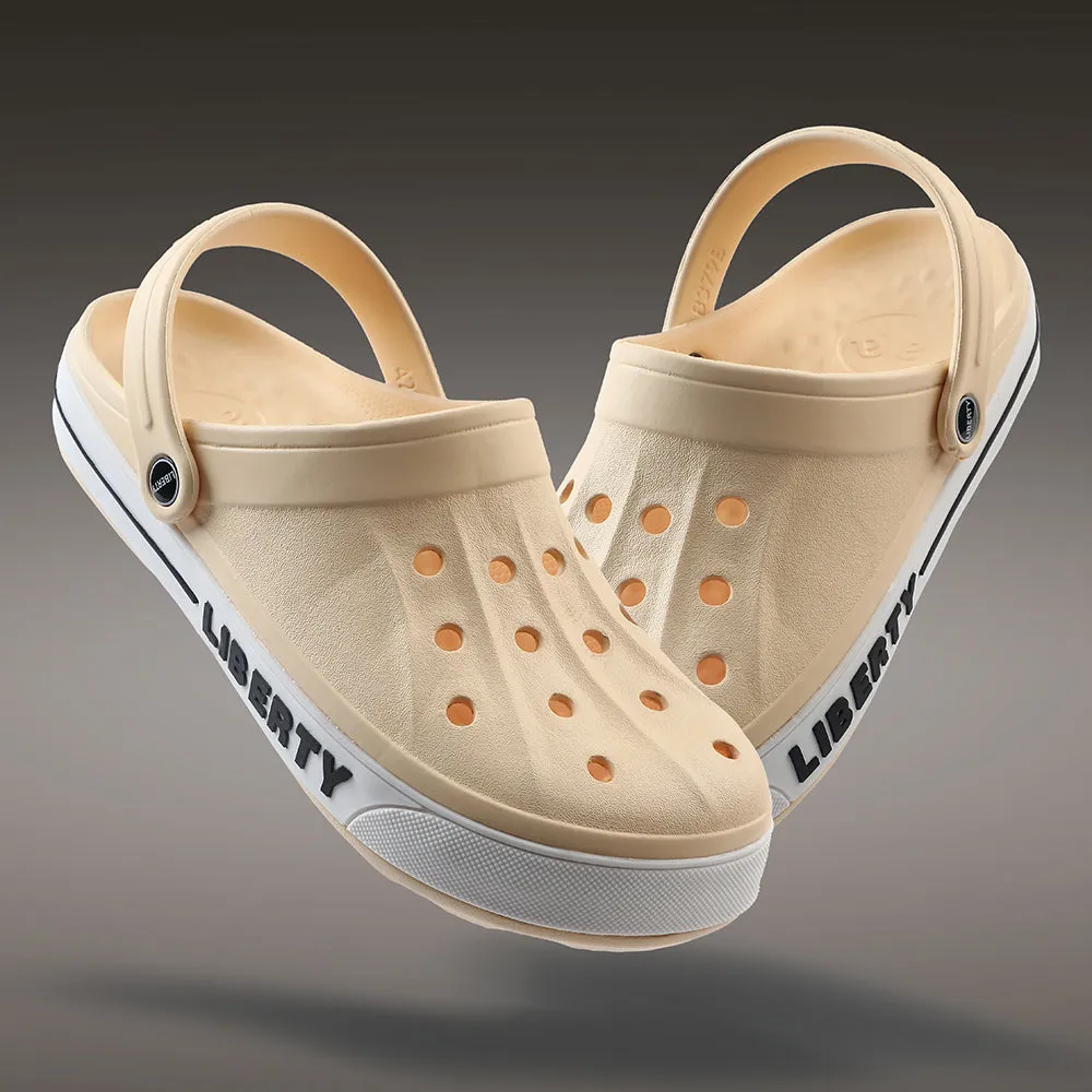 Simple Foot Step A-HA Khaki Casual Slip-on Clogs For Men LITEWALK By Liberty