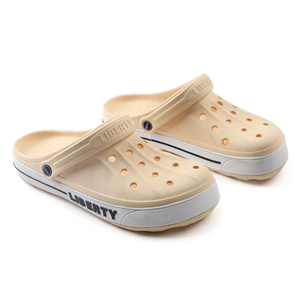Casual Style Shock dispersion A-HA Khaki Casual Slip-on Clogs For Men LITEWALK By Liberty
