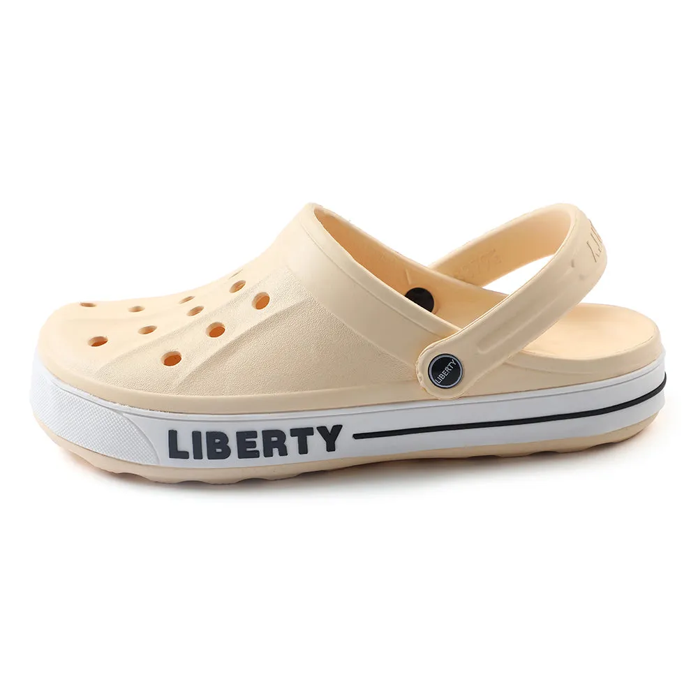 Comfortable ankle support synthetic material A-HA Khaki Casual Slip-on Clogs For Men LITEWALK By Liberty