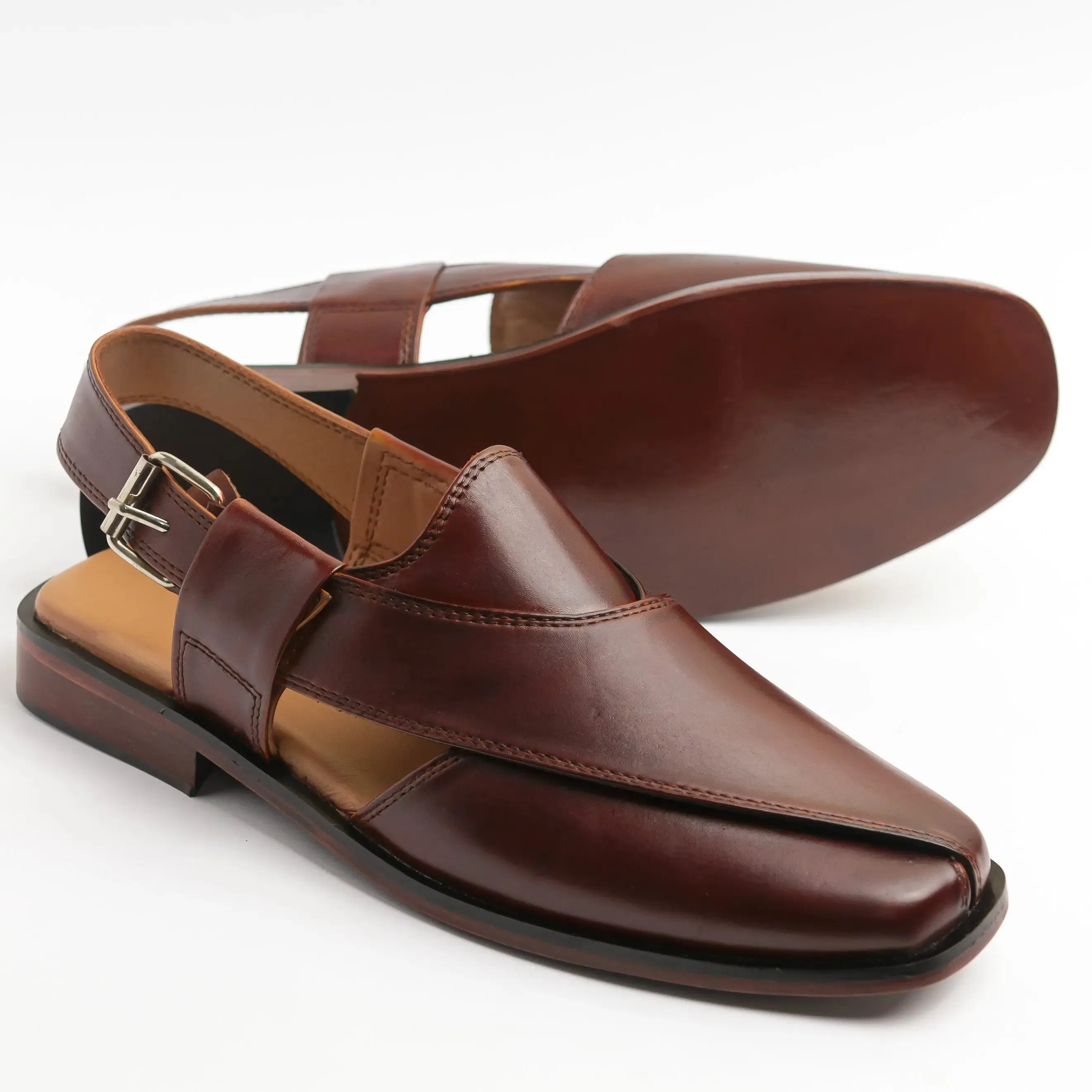 Mughal - Burgundy Comfort Fit Soft Construction