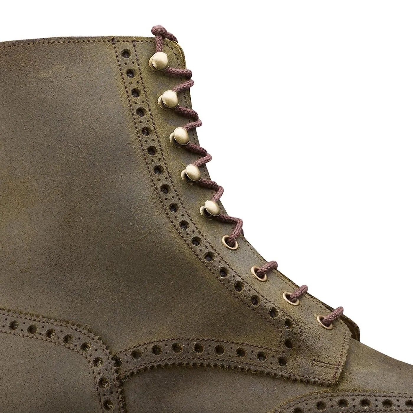 Subtle Structure Islay Green Rough-Out Suede Simple Comfort